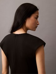 Calvin Klein Black Ponte Mini Dress - Image 6 of 6