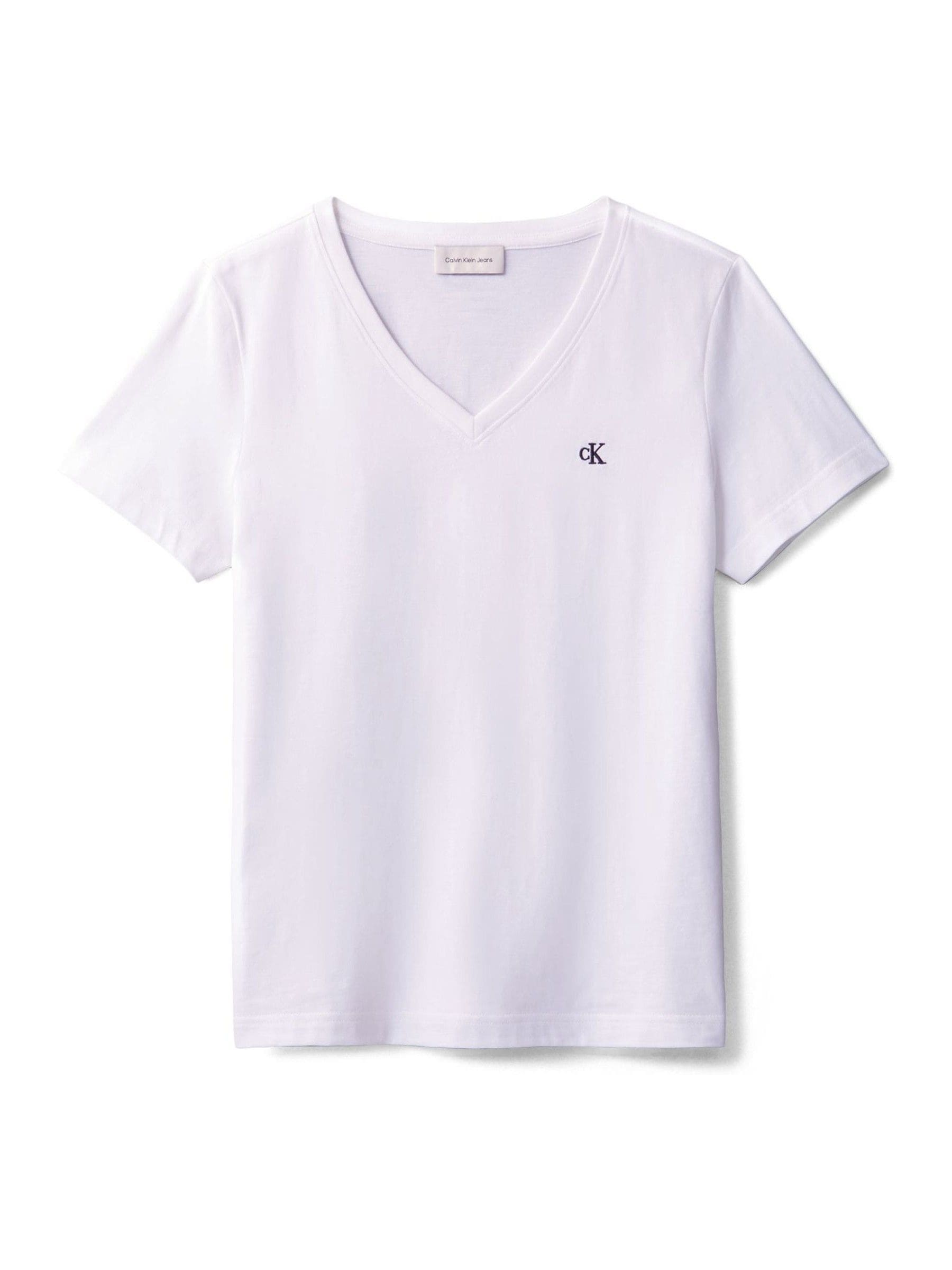 Buy Calvin Klein White Archive V-Neck T-Shirt from Next USA