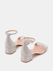 Steve Madden Silver Gena Heeled Rhinestones Sandals - Image 3 of 4