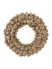 Nkuku Brass Madhi Mini Wreath Bauble - Image 4 of 4