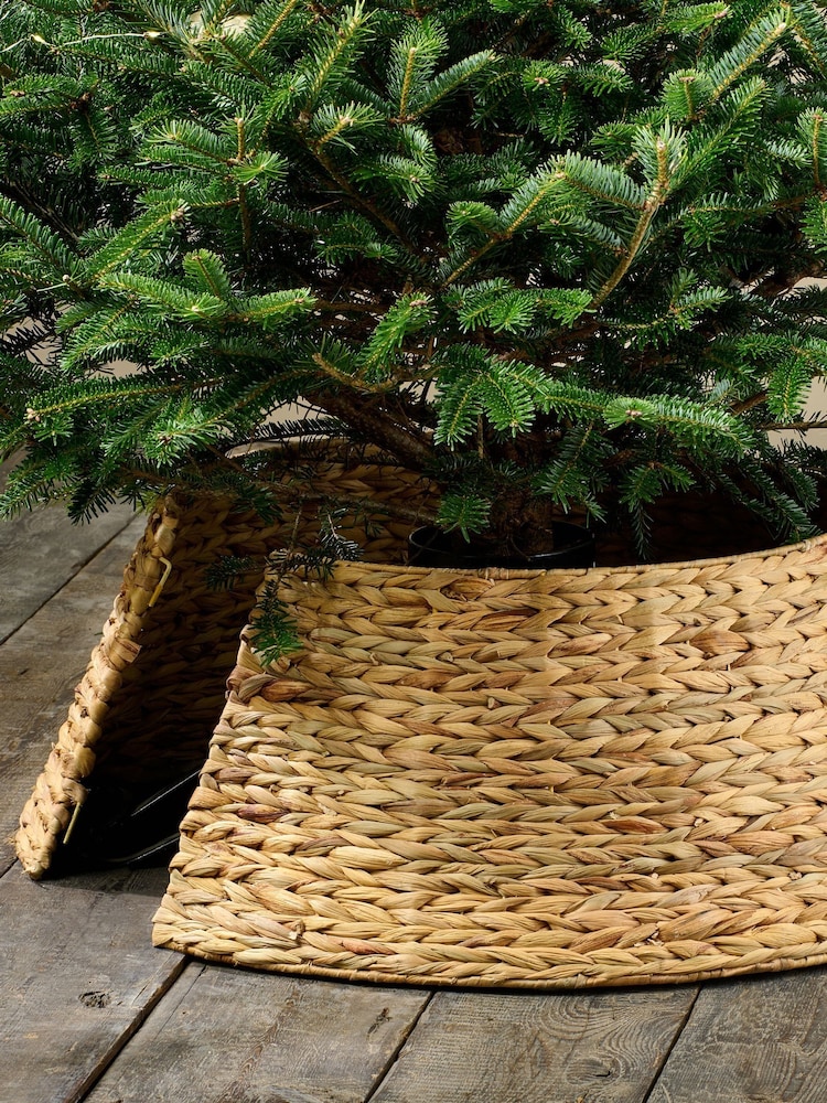 Nkuku Natural Rani Christmas Tree Skirt - Image 1 of 6 Nkuku Natural Rani Christmas Tree Skirt - Image 1 of 6
