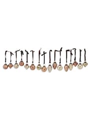 Nkuku Set of 16 Gold Adisa Christmas Baubles Jar - Image 6 of 6