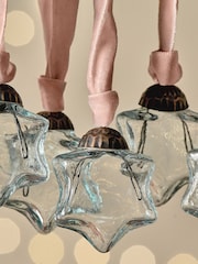 Nkuku Clear Sardi Star Christmas Baubles - Image 2 of 4