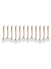 Nkuku Clear Sardi Star Christmas Baubles - Image 4 of 4
