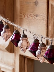 Nkuku Ruby and Copper Ekiti Bauble Christmas Garland - Image 2 of 5
