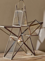 Nkuku Brass Sanwi Standing Christmas Star - Image 3 of 4