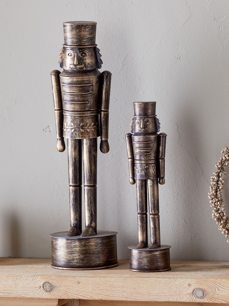 Nkuku Antique Brass Imay Christmas Nutcracker - Image 1 of 6 Nkuku Antique Brass Imay Christmas Nutcracker - Image 1 of 6