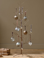 Nkuku Brass Charida Christmas Wire Tree Decoration - Image 4 of 5