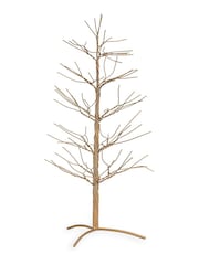Nkuku Brass Charida Christmas Wire Tree Decoration - Image 5 of 5