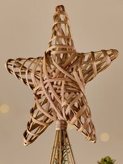 Nkuku Natural Katana Cane Christmas Tree Topper Decoration - Image 2 of 3