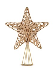Nkuku Natural Katana Cane Christmas Tree Topper Decoration - Image 3 of 3