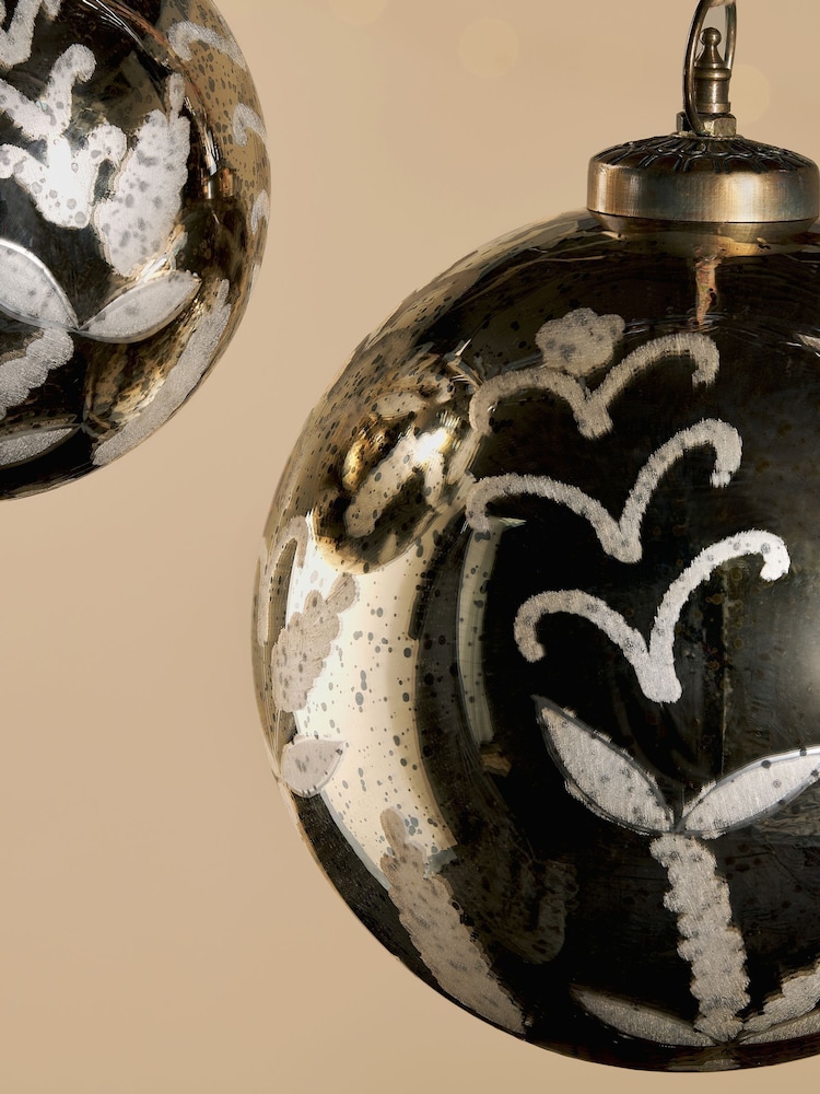 Nkuku Gold Giant Christmas Bauble - Image 2 of 4 Nkuku Gold Giant Christmas Bauble - Image 2 of 4