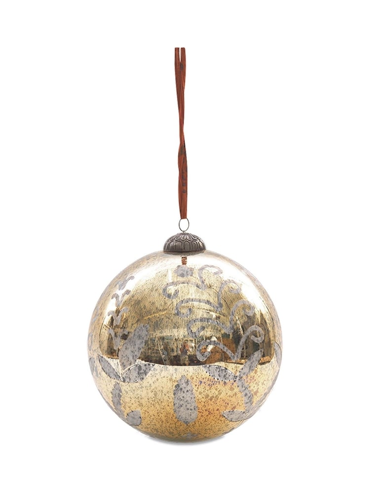 Nkuku Gold Giant Christmas Bauble - Image 4 of 4 Nkuku Gold Giant Christmas Bauble - Image 4 of 4