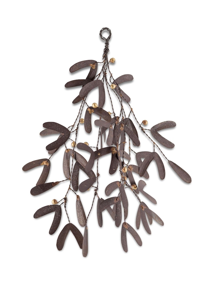 Nkuku Antique Brass Avni Christmas Mistletoe - Image 4 of 4 Nkuku Antique Brass Avni Christmas Mistletoe - Image 4 of 4