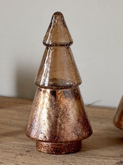 Nkuku Gold Crackle Konara Glass Christmas Tree - Image 3 of 6