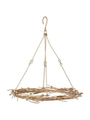 Nkuku Brass Natesa Hanging Christmas Wreath - Image 4 of 4