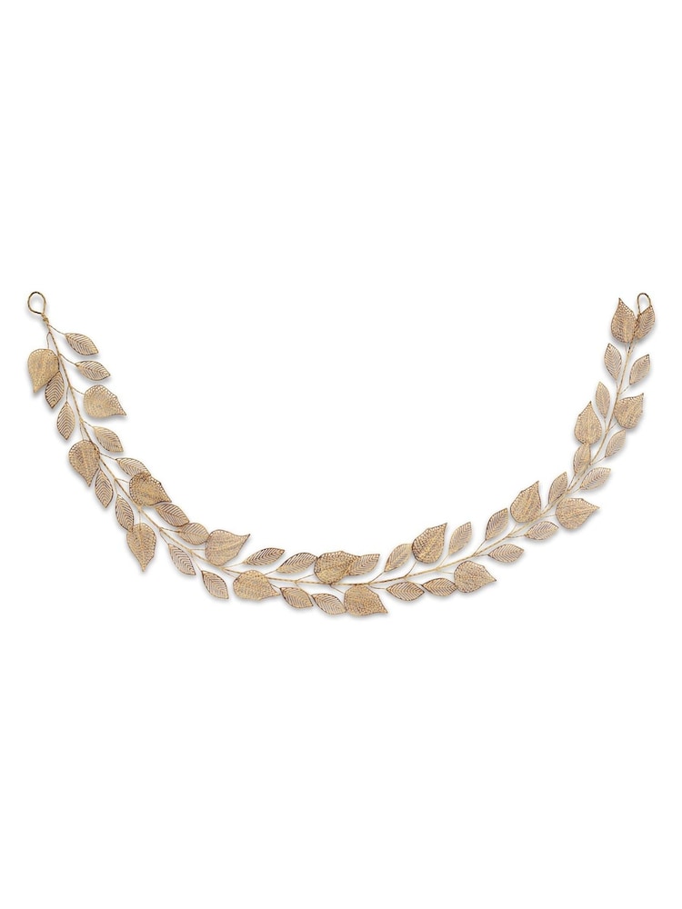 Nkuku Antique Brass Ishana Christmas Garland - Image 5 of 5 Nkuku Antique Brass Ishana Christmas Garland - Image 5 of 5