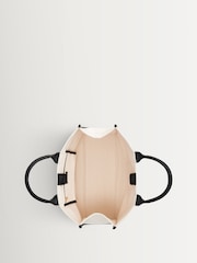 ANINE BING Black Natural Canvas with Medium Lara Tote - Image 4 of 6