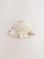 Bright Fruit Embroidered Baby Bucket Hats 2 Pack (0mths-2yrs) - Image 2 of 5