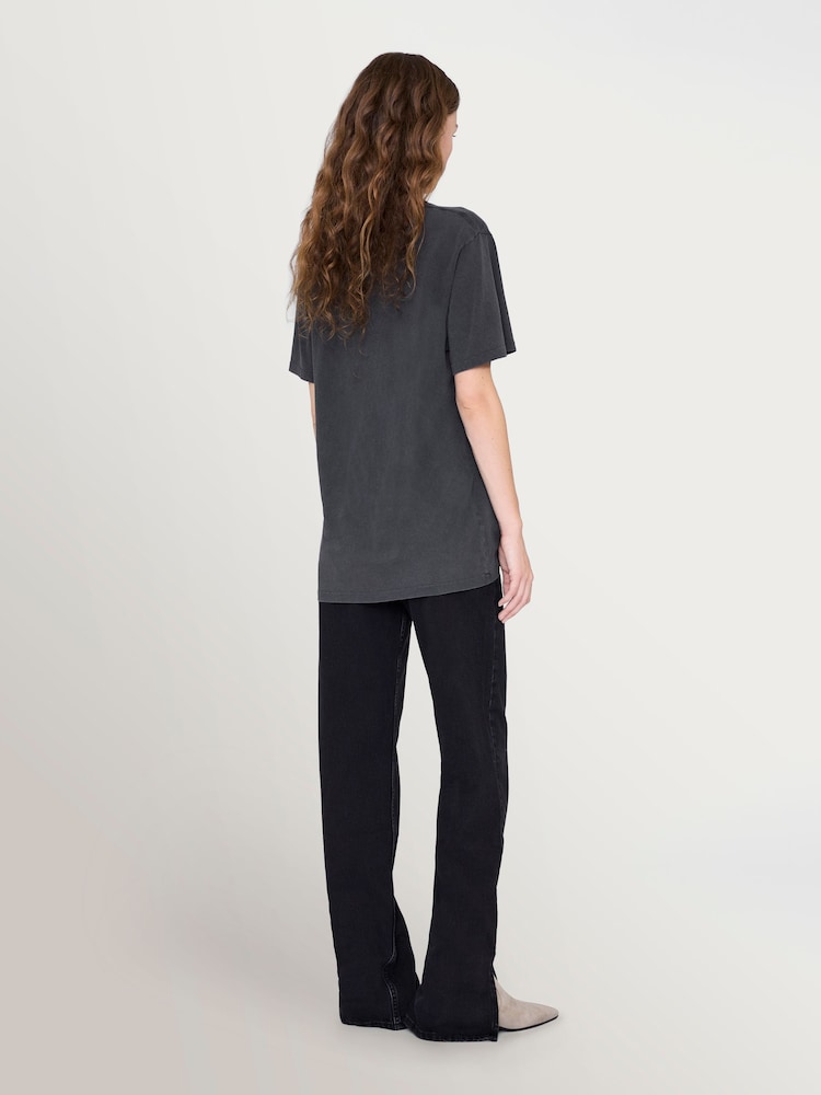 ANINE BING Black Washed Lili Horse Graphic T-Shirt - Image 3 of 3