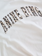 ANINE BING White Walker Anine Bing Leopard T-Shirt - Image 4 of 5