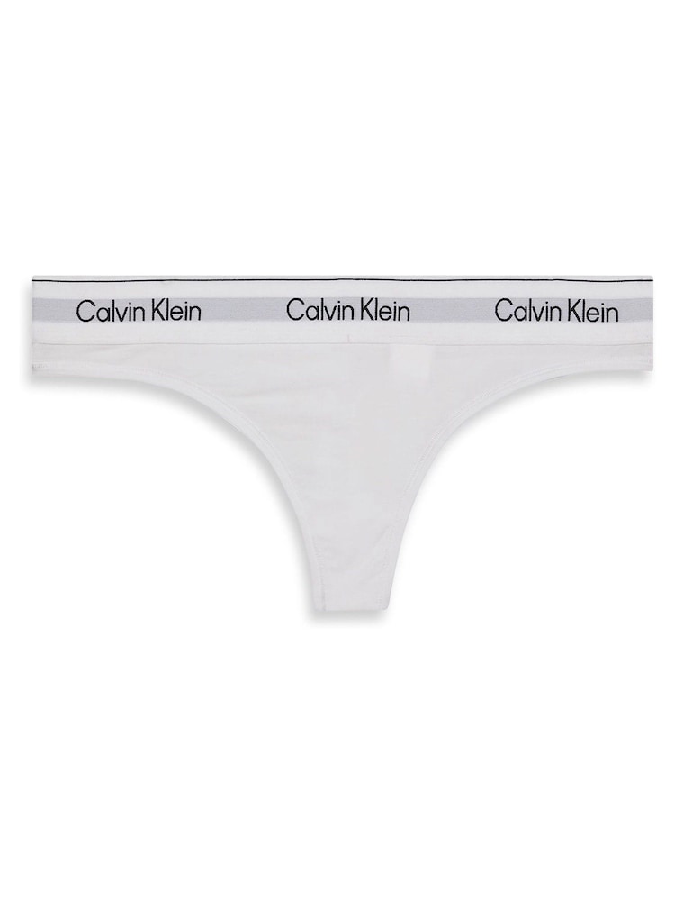 Calvin Klein White Thongs Icon Cotton Modal - Image 6 of 6 Calvin Klein White Thongs Icon Cotton Modal - Image 6 of 6