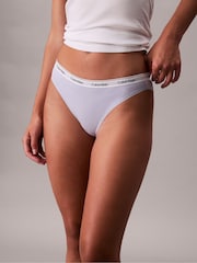 Calvin Klein White Bikini Briefs Icon Logo - Image 4 of 5