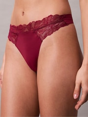 Calvin Klein Red Thongs with Perfectly Fit Lace - Image 3 of 6