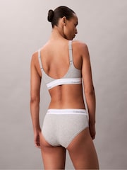 Calvin Klein Grey Lift Bralette - Icon Cotton Modal - Image 2 of 6