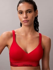 Calvin Klein Red Valentine Icon Cotton Modal Lift Bralette - Image 5 of 6