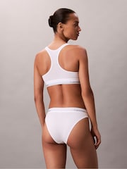 Calvin Klein White Unlined Bralette - Icon Cotton Modal - Image 4 of 6