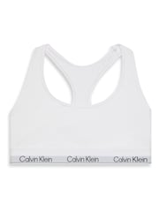 Calvin Klein White Unlined Bralette - Icon Cotton Modal - Image 6 of 6