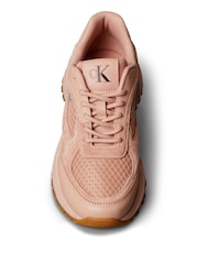 Calvin Klein Pink Leather and Breathable Mesh Trainers - Image 5 of 6