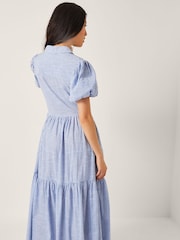 Monsoon Blue Winnie Stripe Maxi Shirt Dress - Image 3 of 5