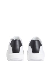 Calvin Klein White Leather Durable Traction NYC Trainers - Image 3 of 4
