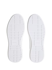 Calvin Klein White Leather Durable Traction NYC Trainers - Image 4 of 4