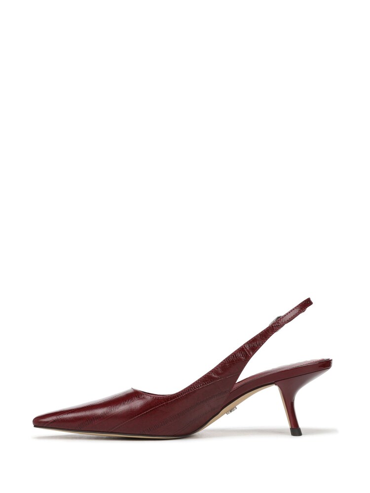 Sam Edelman Red Bianka Sling Regular Fit Slingbacks Shoes - Image 2 of 7 Sam Edelman Red Bianka Sling Regular Fit Slingbacks Shoes - Image 2 of 7