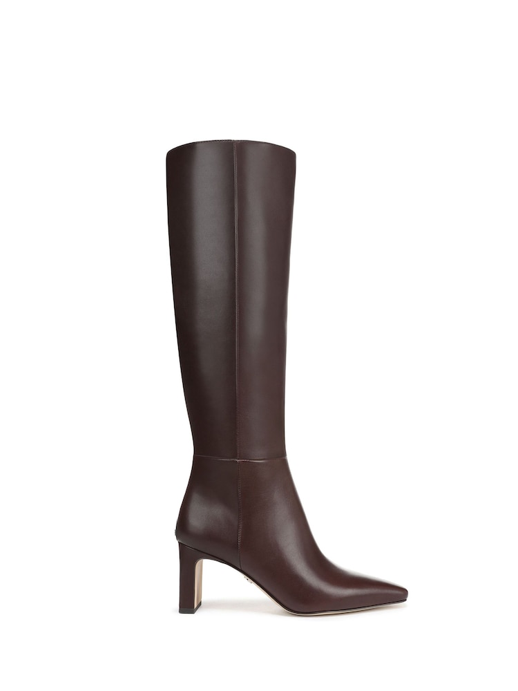 Sam Edelman Sylvia Regular Fit Knee High Brown Boots - Image 1 of 7