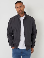 Threadbare Grey Showerproof Harrington Jacket - Image 1 of 4