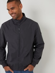 Threadbare Grey Showerproof Harrington Jacket - Image 4 of 4