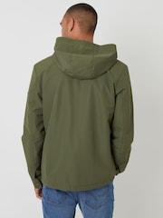 Threadbare Green Microfleece Lined Hooded Jacket - Image 2 of 4