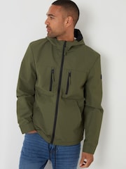 Threadbare Green Microfleece Lined Hooded Jacket - Image 4 of 4