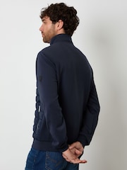 Threadbare Blue Quilted Hybrid Funnel Neck Jacket - Image 3 of 4