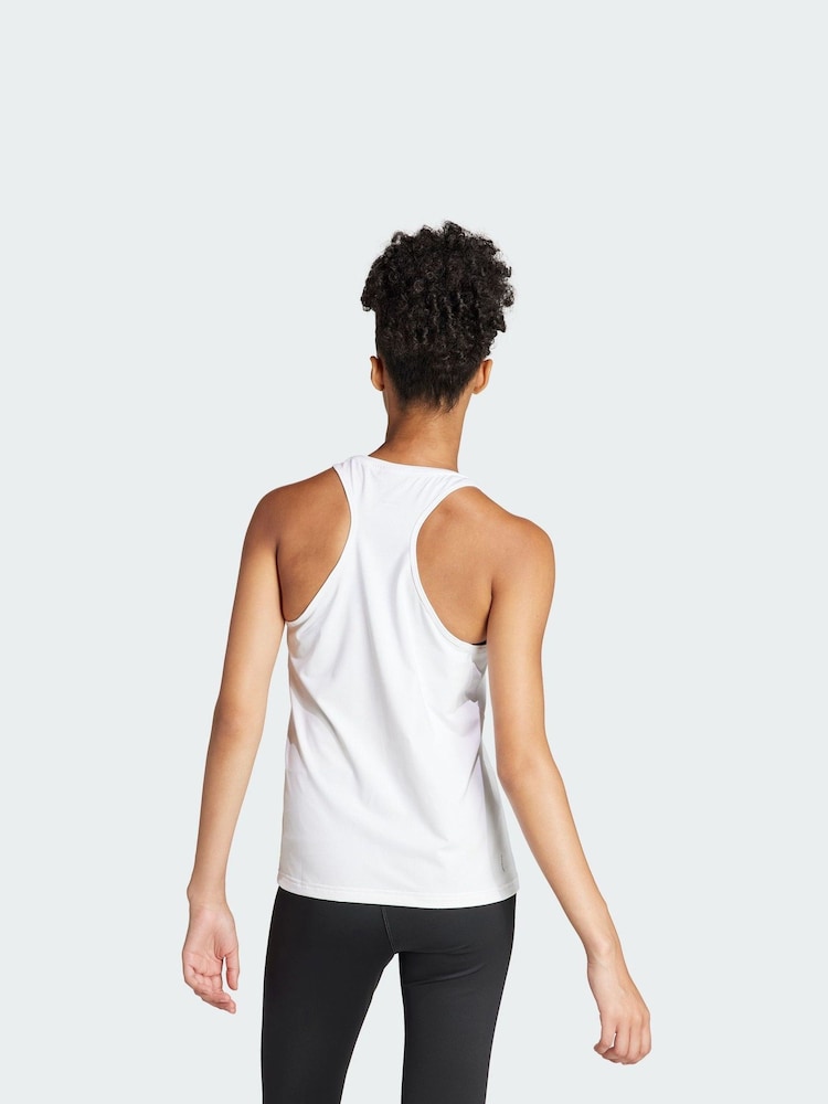 adidas White Designed for Training Tank Top - Image 2 of 4