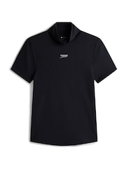 Tommy Jeans Black Slim Mock Neck T-Shirt - Image 5 of 5