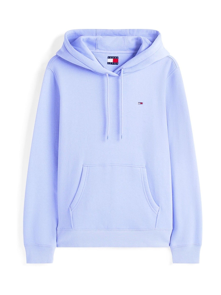 Tommy Jeans Blue Flag Embroidery Drawstring Hoodie - Image 5 of 5