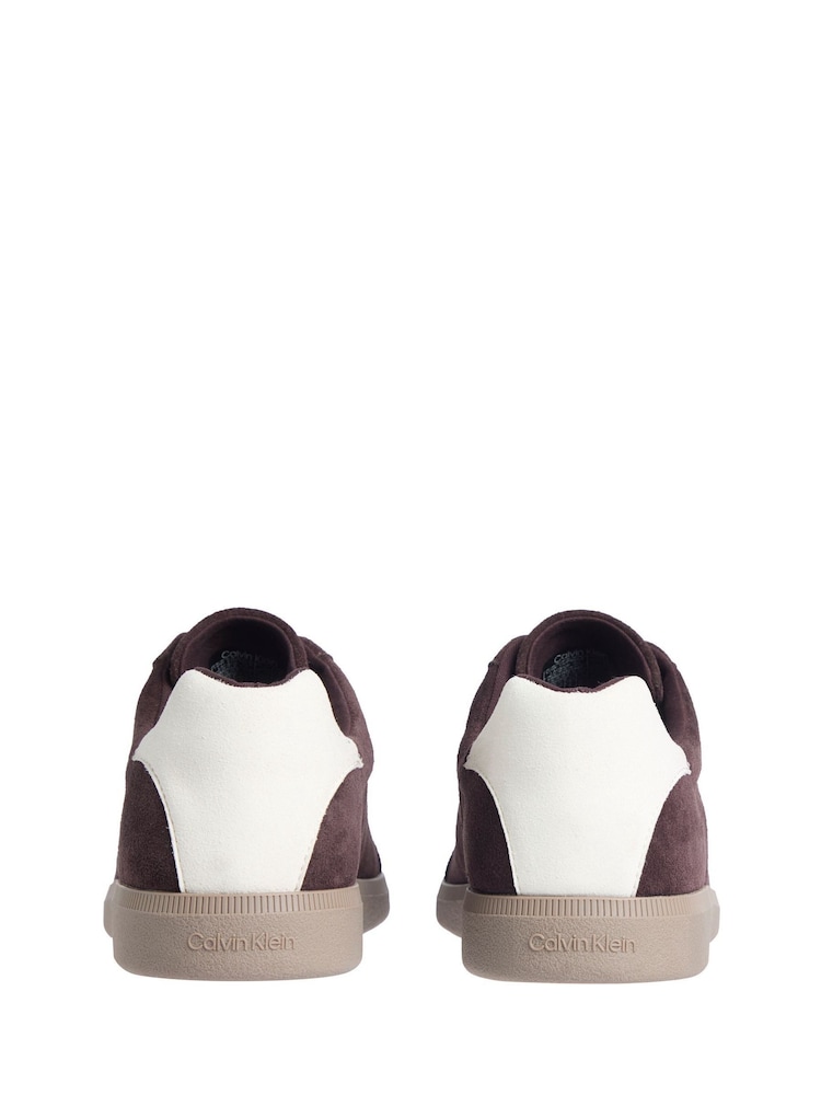 Calvin Klein Brown Suede Wingtip Trainers - Image 4 of 4 Calvin Klein Brown Suede Wingtip Trainers - Image 4 of 4