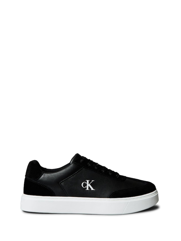 Calvin Klein White Tumbled Leather Flexible Sole Trainers - Image 1 of 6 Calvin Klein White Tumbled Leather Flexible Sole Trainers - Image 1 of 6