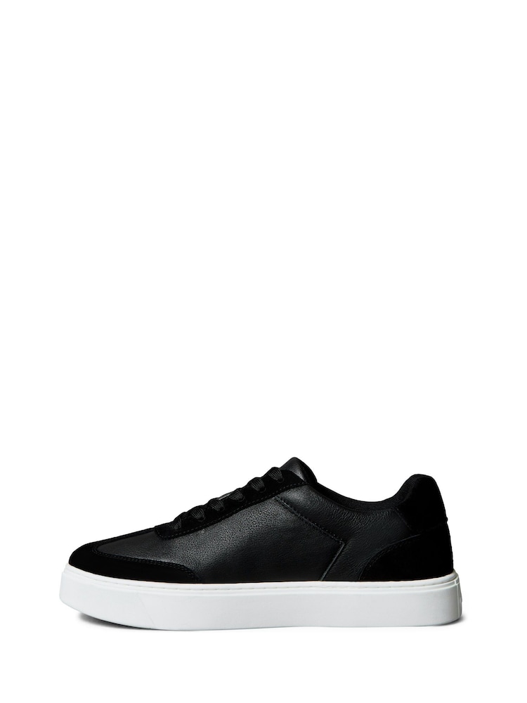Calvin Klein White Tumbled Leather Flexible Sole Trainers - Image 2 of 6 Calvin Klein White Tumbled Leather Flexible Sole Trainers - Image 2 of 6