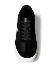 Calvin Klein White Tumbled Leather Flexible Sole Trainers - Image 6 of 6
